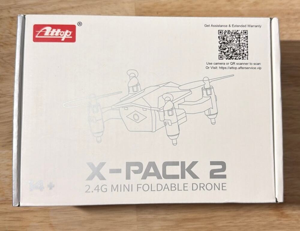 New Attop X-Pack 2 2.4G Quadcopter Mini Foldable Remote Control Toy Drone